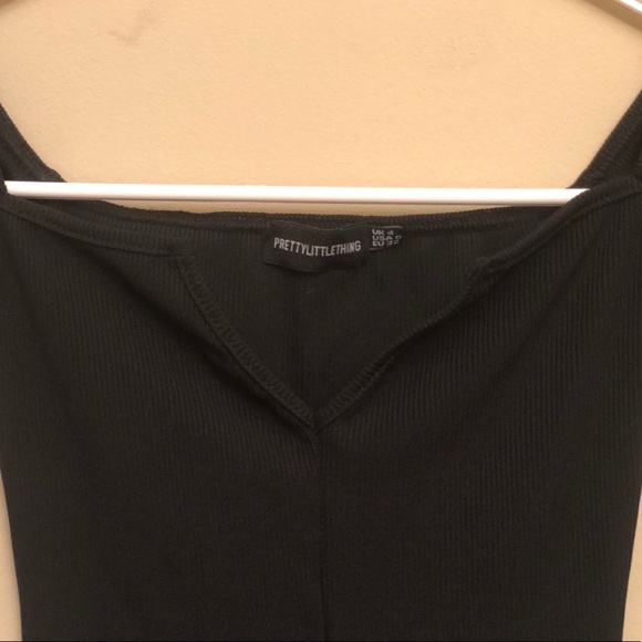 PLT Black Bodycon off shoulder dress - Picture 3 of 4